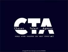 Tablet Screenshot of chasentalentagency.com